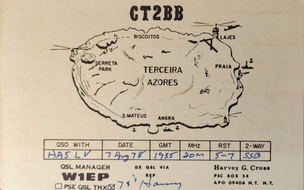 My QSL cards for DXCC