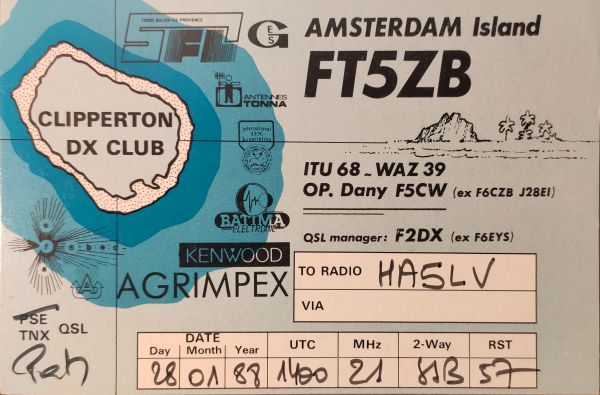 My QSL cards for DXCC