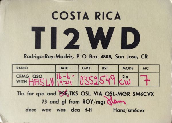 My QSL cards for DXCC
