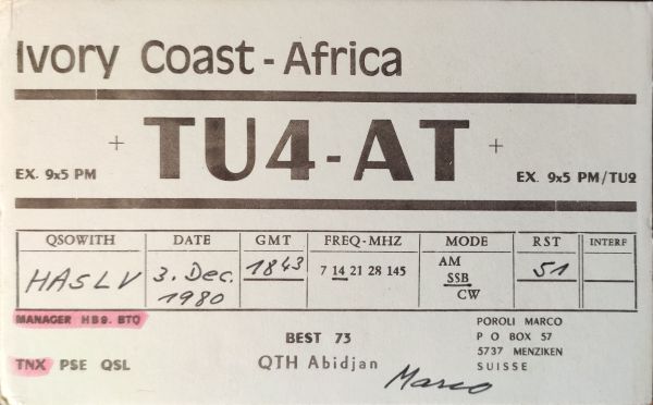 My QSL cards for DXCC